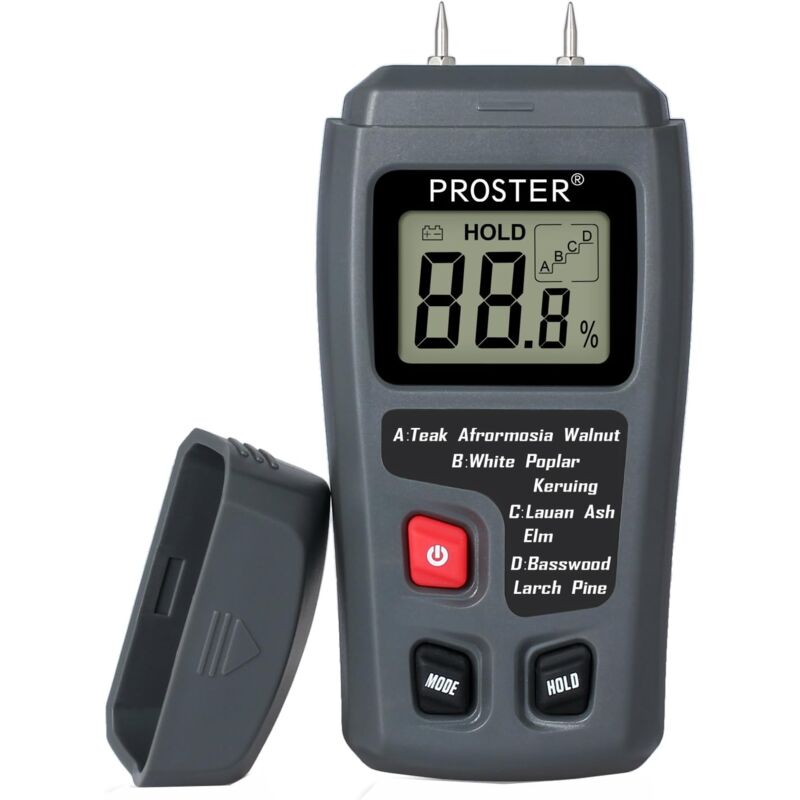 foto del prodotto dpzo misuratore di umidit del legno a 2 pin, rilevatore di umidit digitale con display lcd hd, igrometro per legno, intervallo 0 99,9 ,