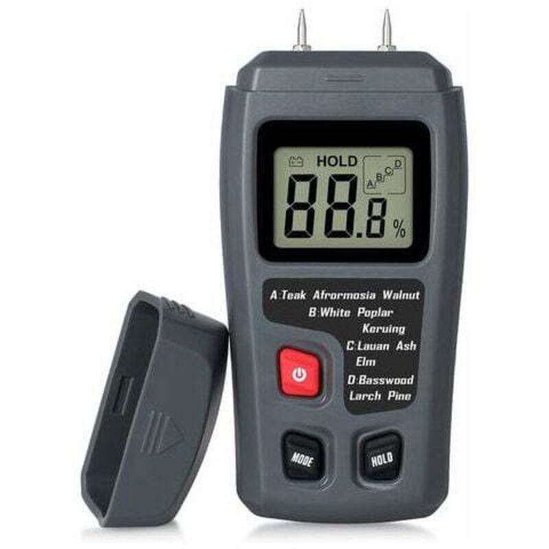 foto del prodotto dpzo misuratore di umidit portatile per legno, display lcd per la misurazione dell umidit del legno e della legna da ardere