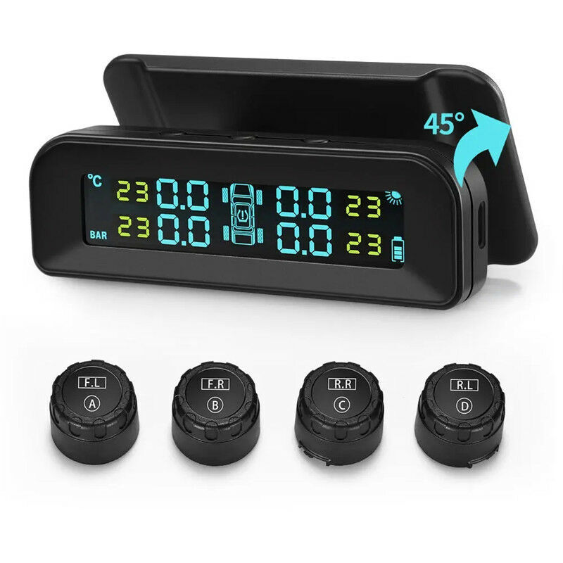 foto del prodotto dpzo monitor universale della pressione dei pneumatici wireless solare tpms c260 tester della pressione dei pneumatici per auto in tempo reale con