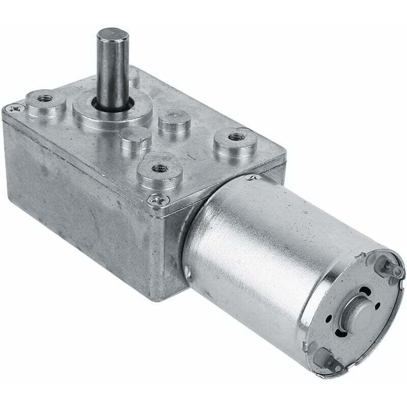 foto del prodotto dpzo motore elettrico riduttore reversibile ad alta coppia, riduttore a vite senza fine, 12 v, 62 giri min, argento