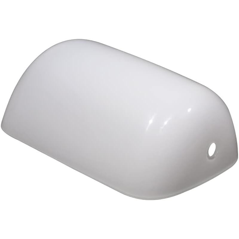 foto del prodotto dpzo paralume per lampada da scrivania bianco, 22,5 cm, in vetro di ricambio, per lampada da ufficio, per lampada da tavolo