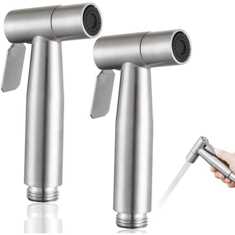 foto del prodotto dpzo pezzi bidet spruzzatore, doccetta portatile per wc, kit di spruzzatori per bidet in acciaio inossidabile, igiene personale e spruzzatori per wc