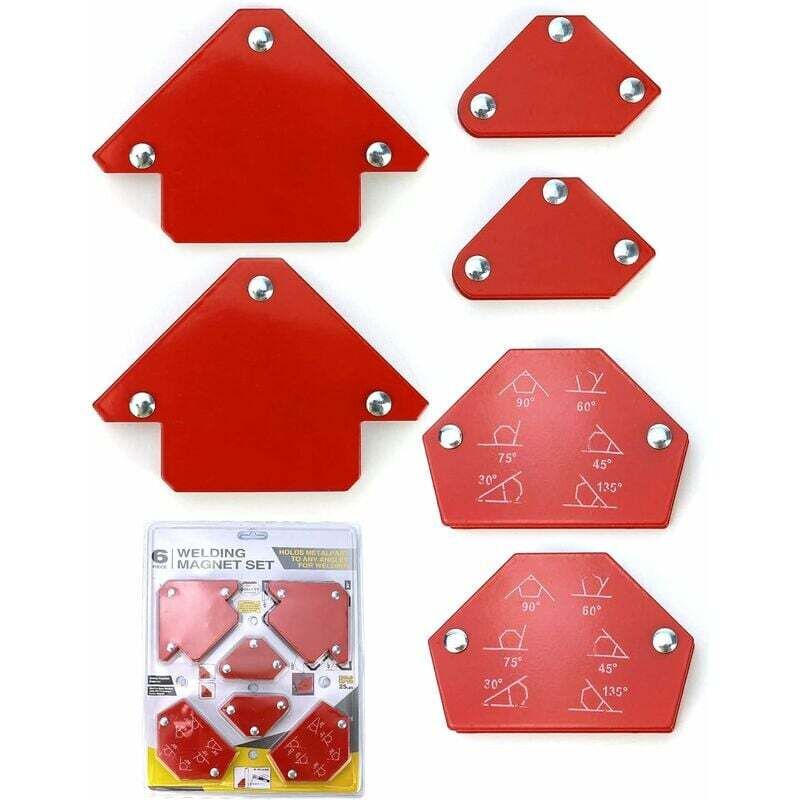 foto del prodotto dpzo pezzi magnete per saldatura, posizionatore di saldatura magnetico angolo di saldatura 30 45 60 75 90 105 120 135 , forza di tenuta 6,8