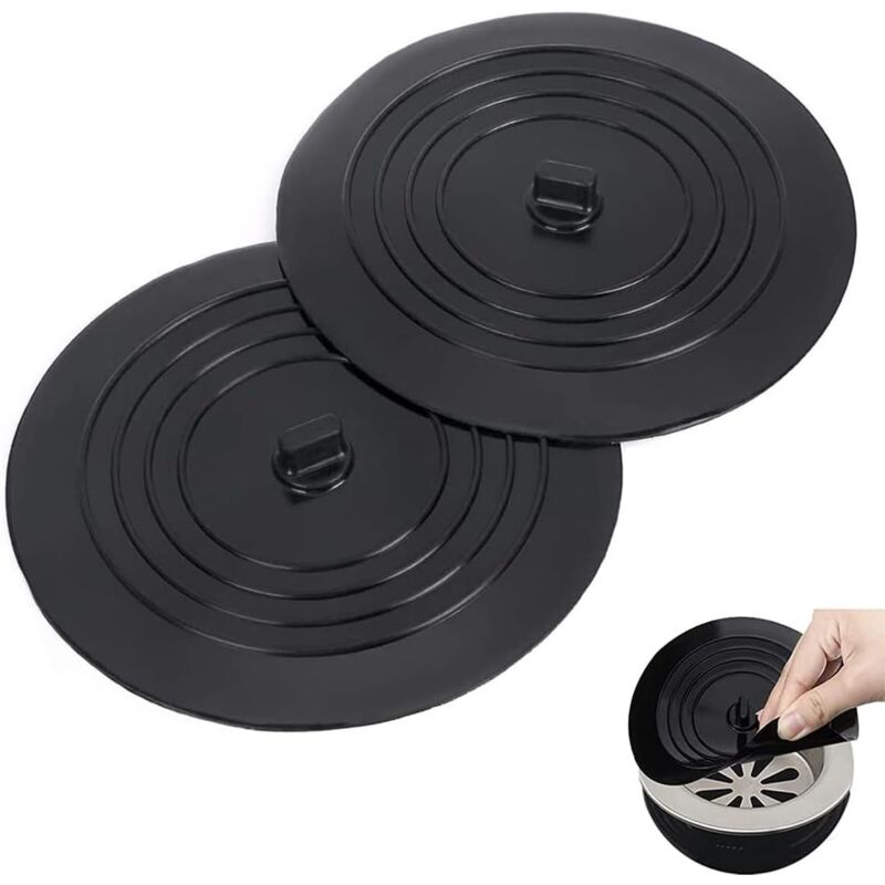 foto del prodotto dpzo pezzi tappo di scarico della cucina, tappo a ventosa in silicone, tappo per vasca da bagno, per cucine, bagni e lavanderie tappo di scarico