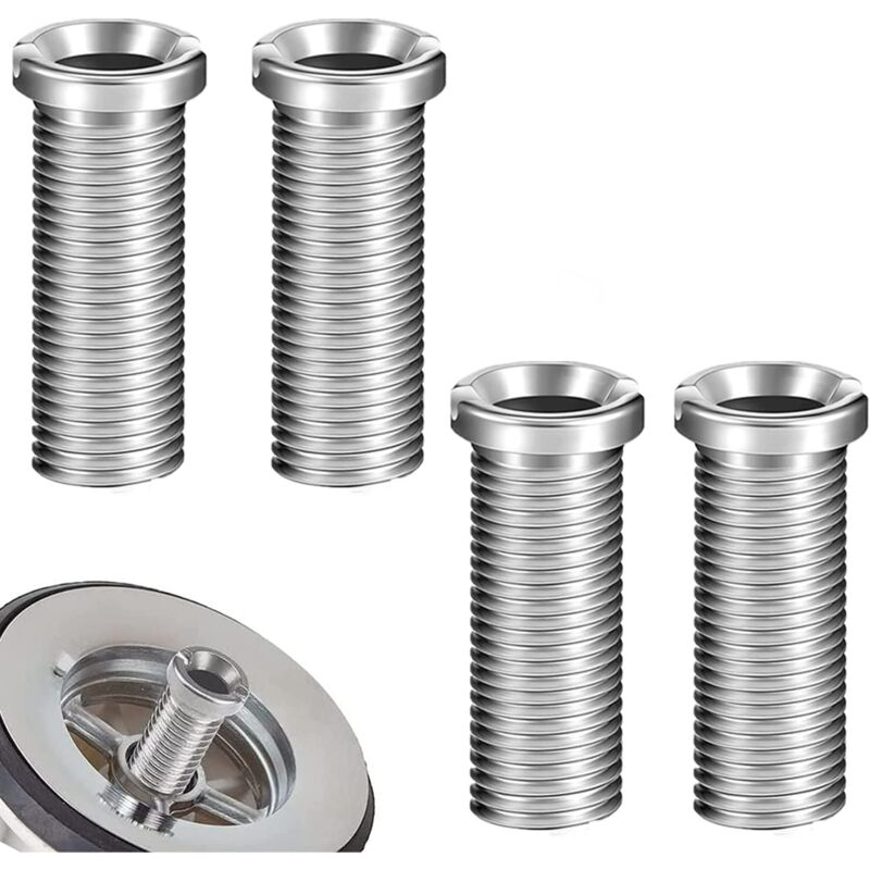 foto del prodotto dpzo pezzi viti per cestello lavello 35 mm viti cave in acciaio inox viti di scarico per viti per cestello lavello accessori di fissaggio per