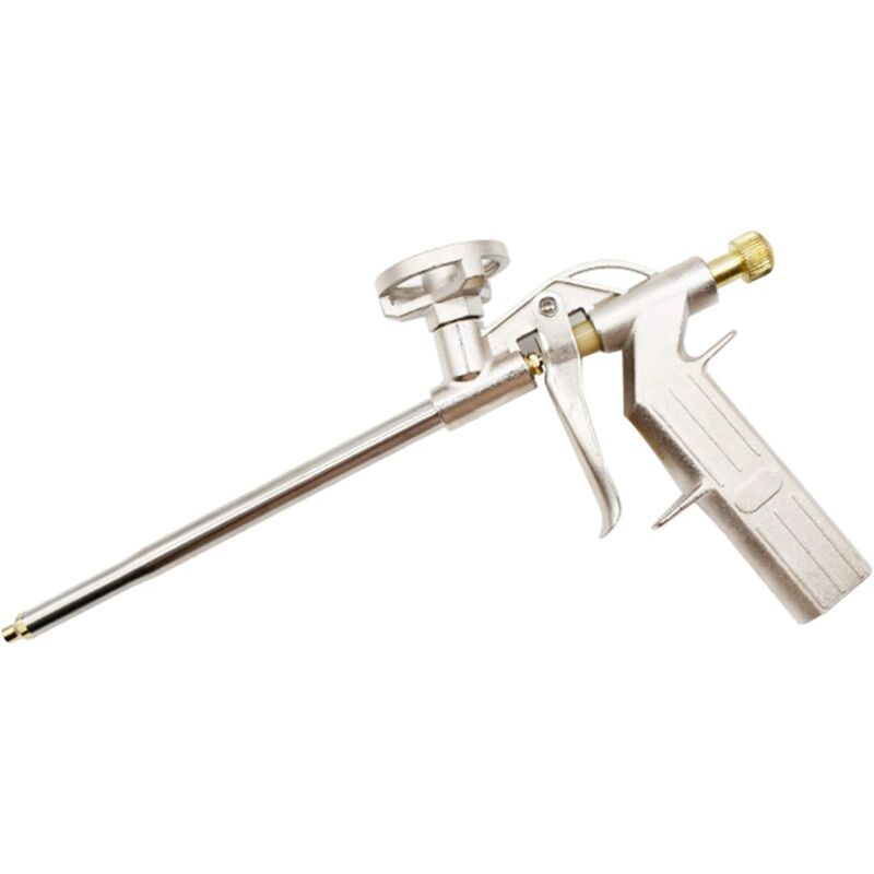 foto del prodotto dpzo pistola per schiuma pistola per schiuma poliuretanica per calafataggio edile, pistola per schiuma espandibile pu in metallo per impieghi