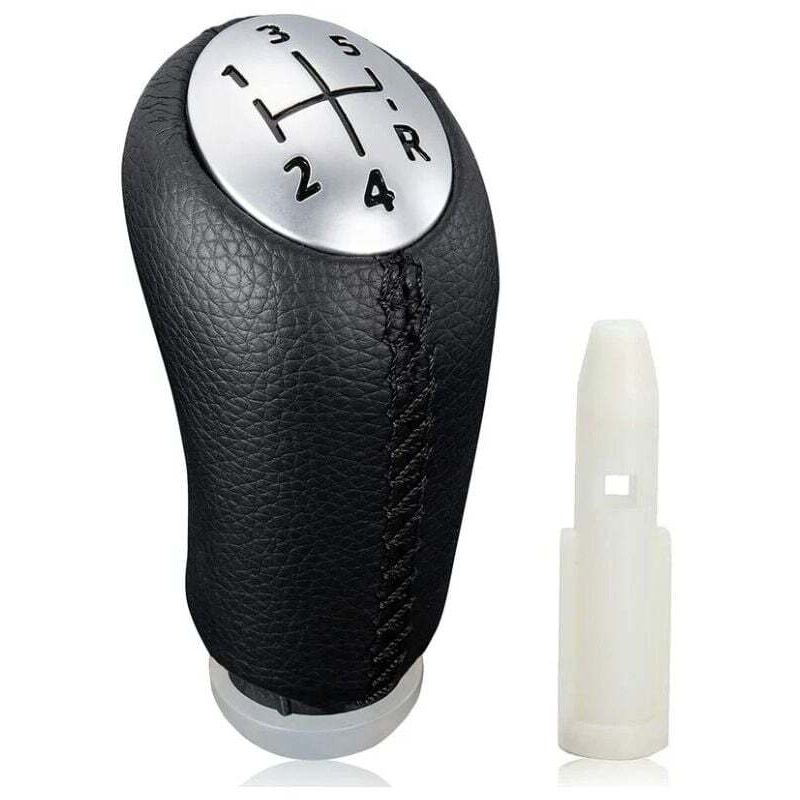 foto del prodotto dpzo pomello del cambio manuale in pelle nera per renault clio iii 2005 09, megane 2 laguna 2003 09 stile e comfort per la tua auto