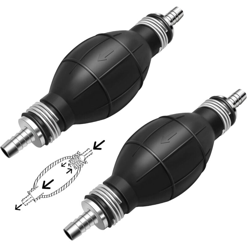 foto del prodotto dpzo pompa di adescamento da 8 mm per carburante, auto, barca, 2 pezzi, pompa manuale per carburante, diesel, per il trasferimento di benzina,