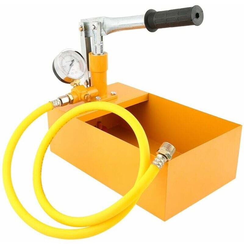 foto del prodotto dpzo pompa di prova idraulica manuale per test di pressione dell acqua in alluminio da 2,5 mpa e 25 kg con g1 2