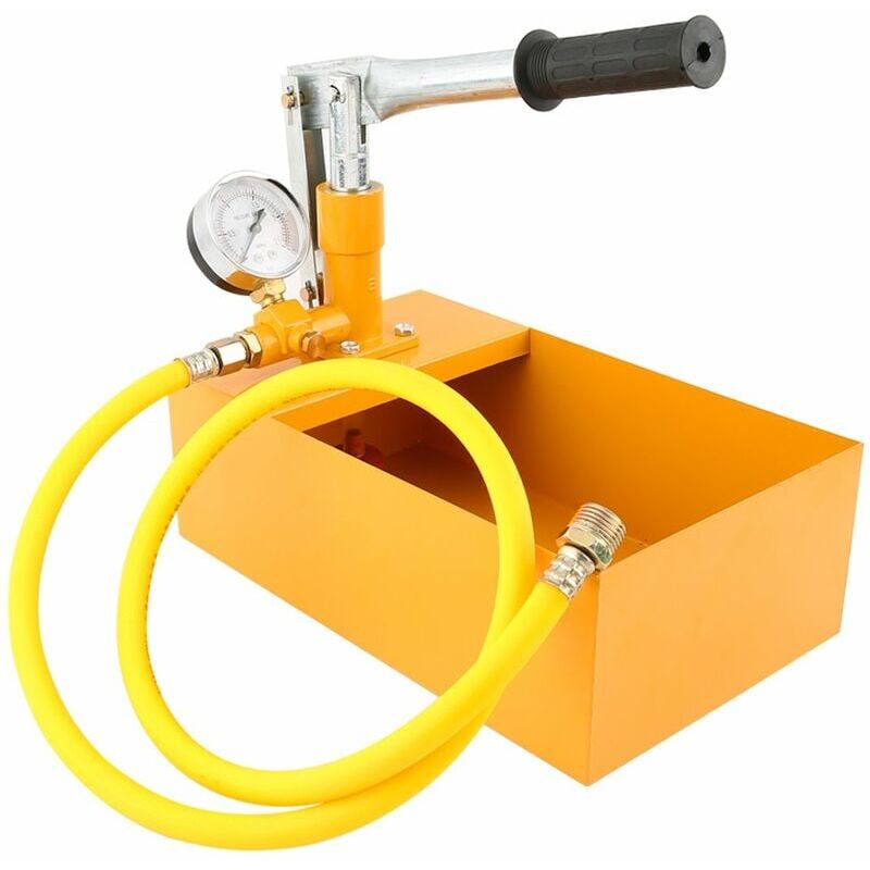 foto del prodotto dpzo pompa di prova idraulica manuale per test di pressione dell acqua in alluminio da 2,5 mpa e 25 kg con g1 2