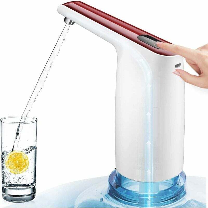 foto del prodotto dpzo pompa portatile ricaricabile per bottiglie d acqua, distributore d acqua per bottiglie d acqua da 3 5 galloni, pompaggio quantitativo