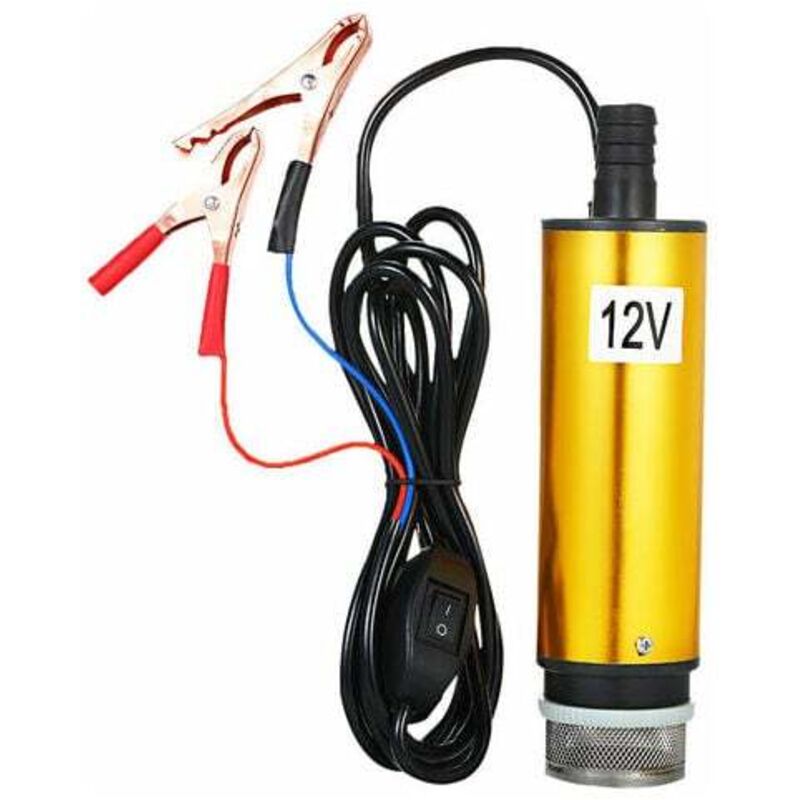 foto del prodotto dpzo pompa sommergibile per pompaggio di acqua diesel, pompa di trasferimento carburante da 51 mm, con filtro a rete dc 12 v