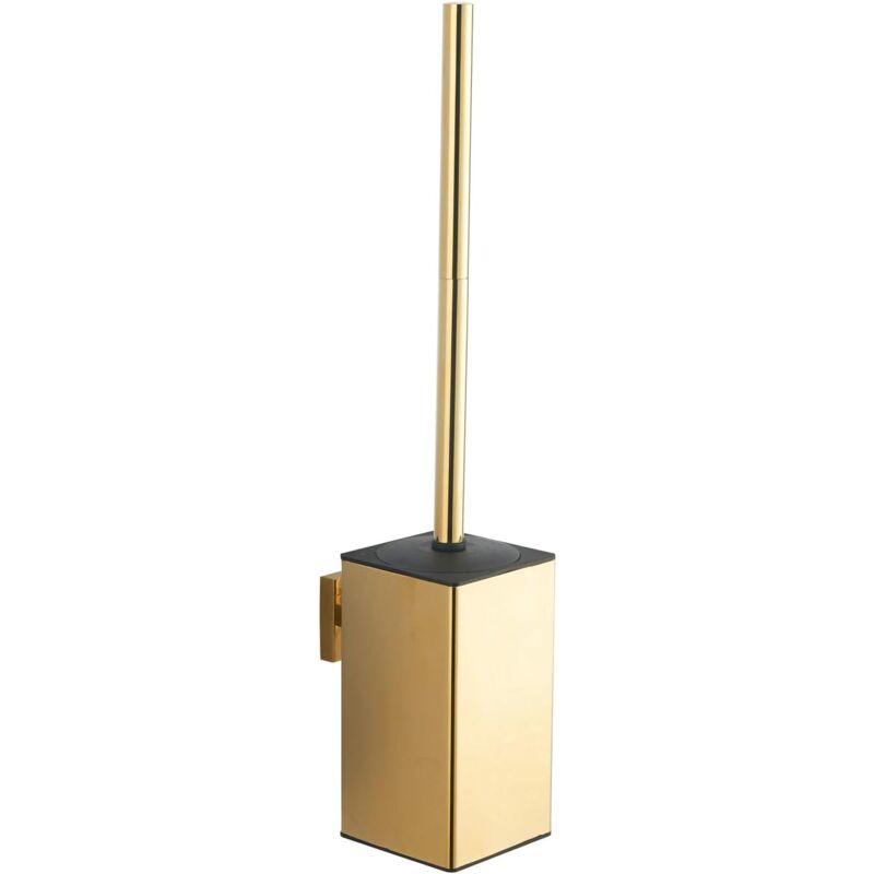 foto del prodotto dpzo porta scopino da parete in acciaio inossidabile 304, colore oro oro 