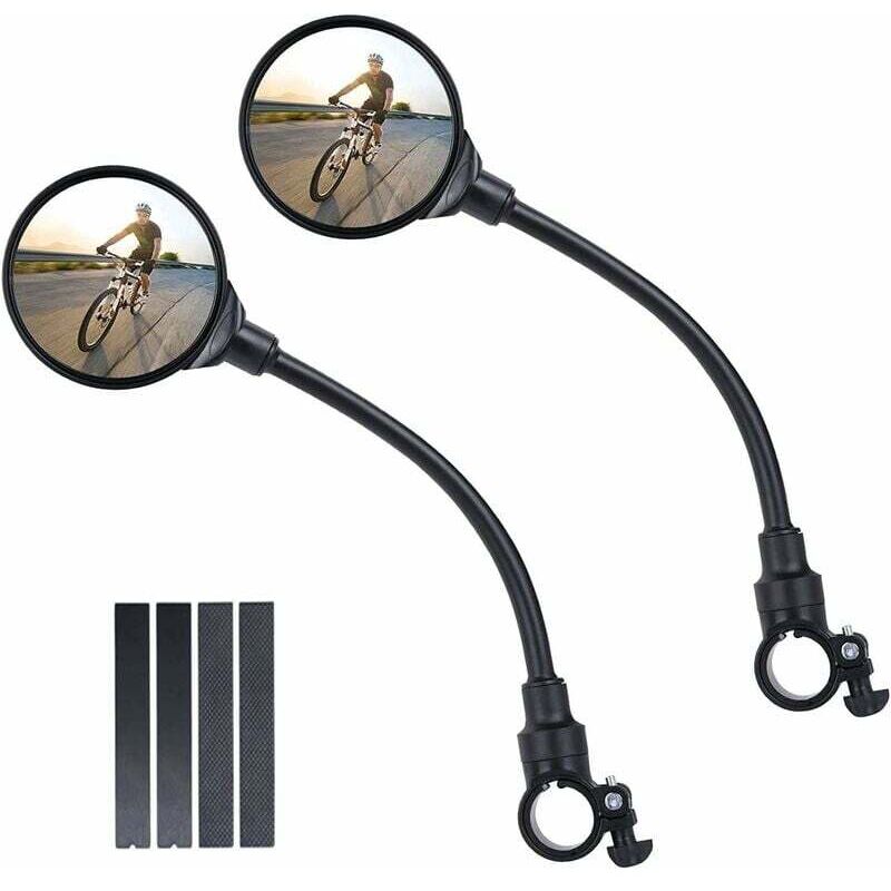foto del prodotto dpzo r troviseur v lo, 2 r troviseurs de v lo grand angle rotatifs 360 , r troviseurs de s curit convexes en acrylique pour guidon de 22 30 mm,