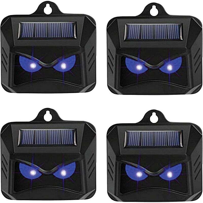 foto del prodotto dpzo repellente solare per animali, 4 repellenti efficaci con luce led blu per giardino