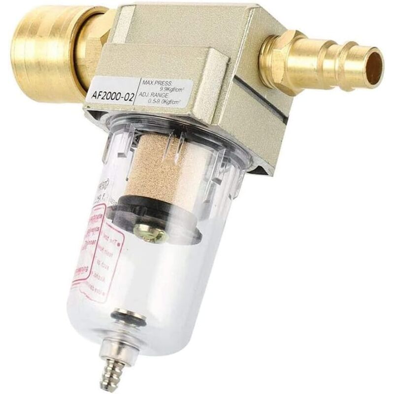 foto del prodotto dpzo riduttore di pressione separatore acqua aria compressa da 1 4 , filtro aria compressa, separatore acqua olio, per filtri compressore