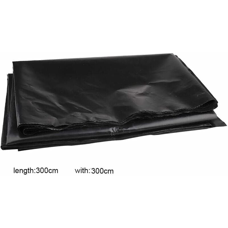 foto del prodotto dpzo rivestimento in gomma hdpe per laghetti di piccole dimensioni, laghetti per pesci, fontane da giardino, nero, 3 x 3 m