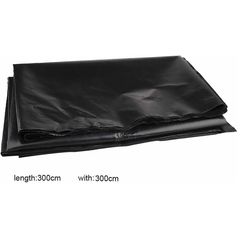 foto del prodotto dpzo rivestimento in gomma hdpe per laghetti di piccole dimensioni, laghetti per pesci, fontane da giardino, nero, 3 x 3 m