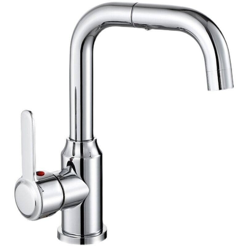 foto del prodotto dpzo rubinetto da cucina in argento elettroplaccato, acqua calda e fredda, girevole a 360 , maniglia singola, rubinetto per lavello da cucina,