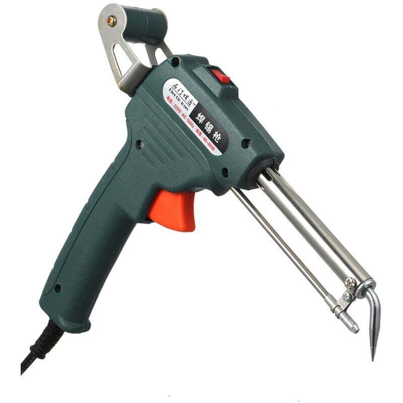 foto del prodotto dpzo saldatore manuale con flusso termico esterno da 220 v e 60 w, kit di utensili per saldatura elettrica a temperatura regolabile automatica,
