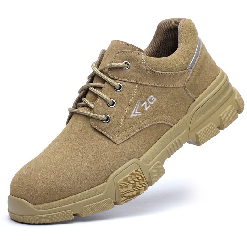 foto del prodotto dpzo scarpe antinfortunistiche anti urto, anti perforazione, resistenti all usura, con puntale in acciaio, scarpe da lavoro con suola morbida per