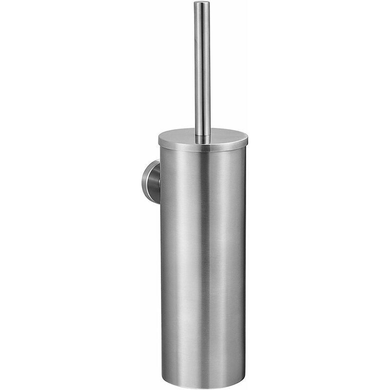 foto del prodotto dpzo scopino per wc in acciaio inox scopino per wc a parete con porta scopino antibatterico scopino per wc