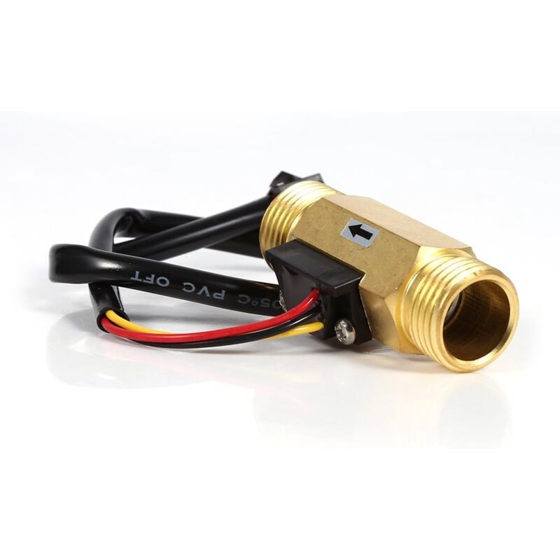 immagine 0 del prodotto dpzo sensore di flusso dell acqua g1 2, misuratore di portata del fluido da 60 mm, interruttore di flusso in rame da 1 30 l min