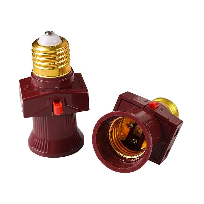 foto del prodotto dpzo set di 2 prese antifurto a vite e27 con interruttore 6a, 250v classe energetica a classe energetica a 