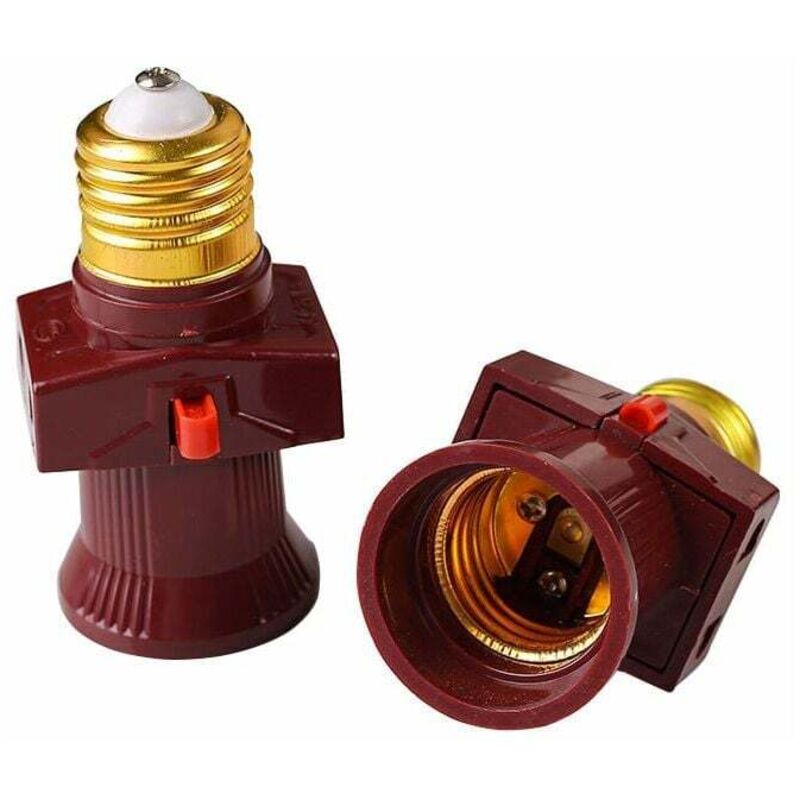 foto del prodotto dpzo set di 2 prese antifurto e27 con interruttore 6a, 250v classe energetica a classe energetica a 