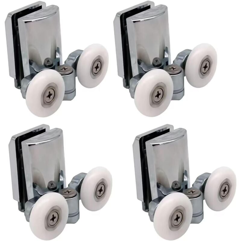 foto del prodotto dpzo set di 4 rulli per porta doccia da 23 mm per porta doccia scorrevole
