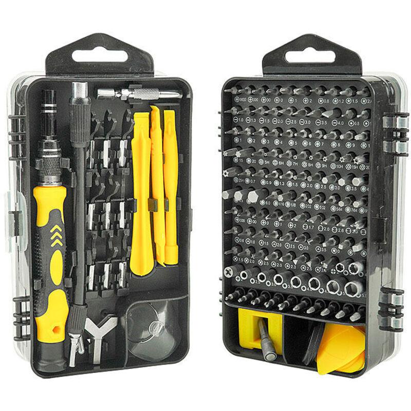 foto del prodotto dpzo set di cacciaviti di precisione 115 in 1 per telefono, kit di riparazione magnetico, mini cacciavite magnetico per occhiali, iphone, xiaomi,