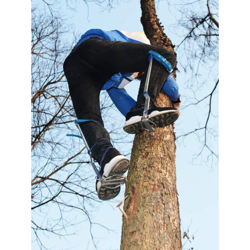 foto del prodotto dpzo set per arrampicarsi sugli alberi, punte da arrampicata con cuscinetti imbottiti, catene per le gambe, staffe