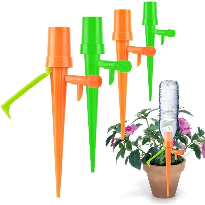 foto del prodotto dpzo sistema di irrigazione automatico fai da te da 12 pezzi, dispenser per piante, fiori, bonsai, kit di irrigazione per interni ed esterni