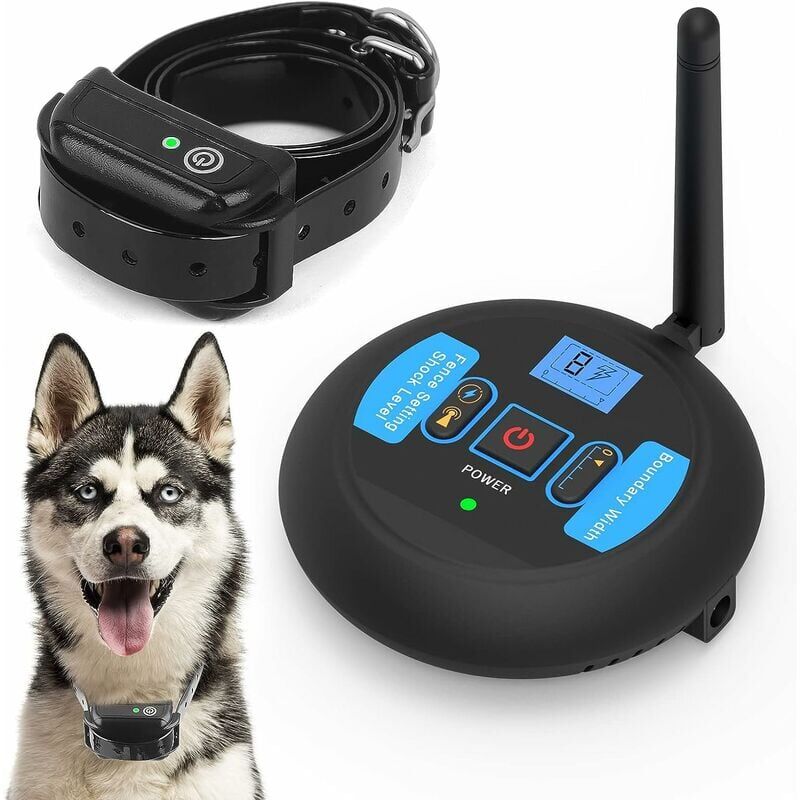 foto del prodotto dpzo sistema di recinzione elettronica wireless per cani, sistema di barriera di contenimento invisibile per animali domestici per cani