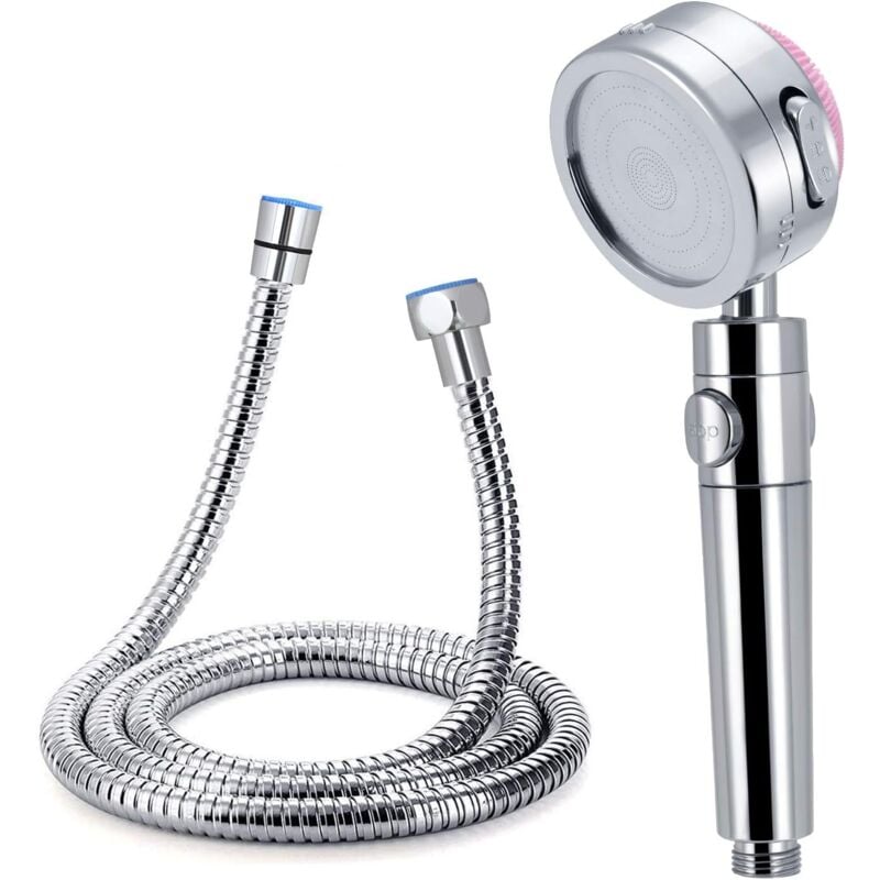 foto del prodotto dpzo soffione doccia universale, soffione doccia per bagno 3 modalit tubo flessibile doccia in acciaio inossidabile 1,5 m