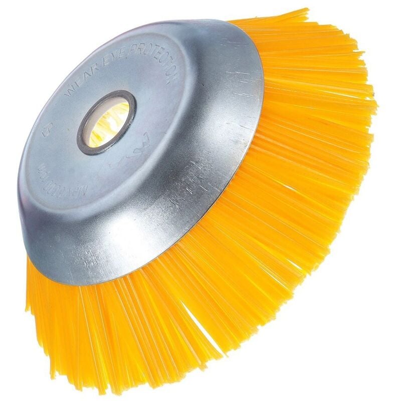 foto del prodotto dpzo spazzola in nylon per erbacce spazzola rotonda universale per decespugliatore attrezzi da giardino resistenti 200 mm x 25,4 mm