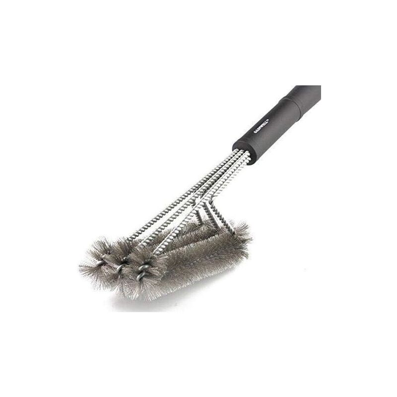 foto del prodotto dpzo spazzola per la pulizia del barbecue 3 in 1 resistente setole in acciaio inossidabile per una pulizia rapida ed efficace di tutte le