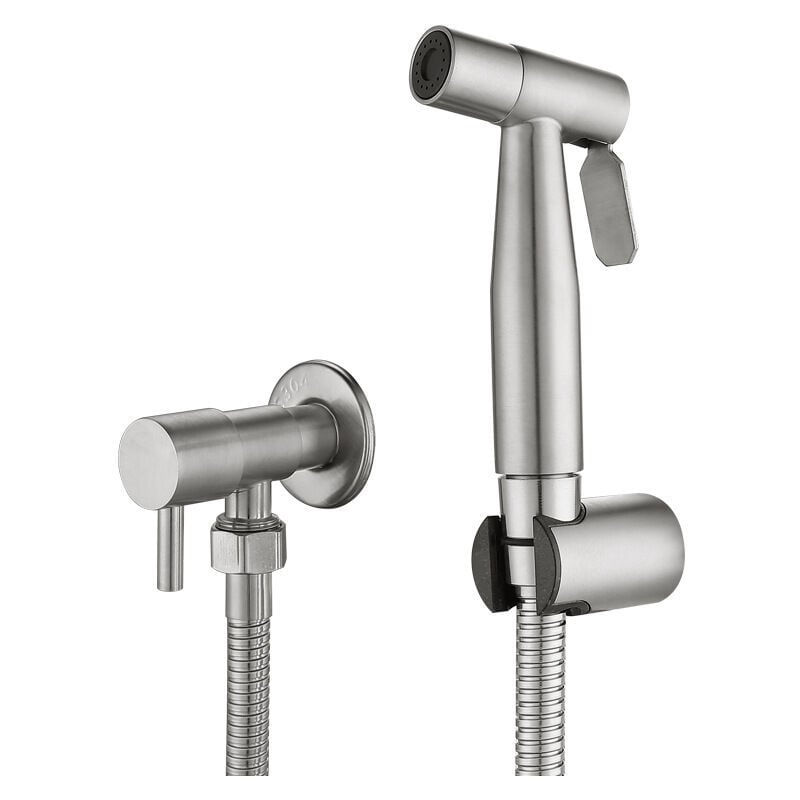 foto del prodotto dpzo spruzzatore per bidet in acciaio inossidabile, kit spruzzatore per bidet, spruzzatore per rubinetto, spruzzatore per wc, t audace