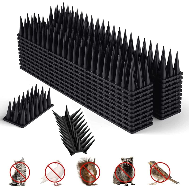 foto del prodotto dpzo spuntone anti piccioni in plastica, spuntone anti piccioni, spuntone anti uccelli in plastica, spuntone anti gatti per finestre, repellente
