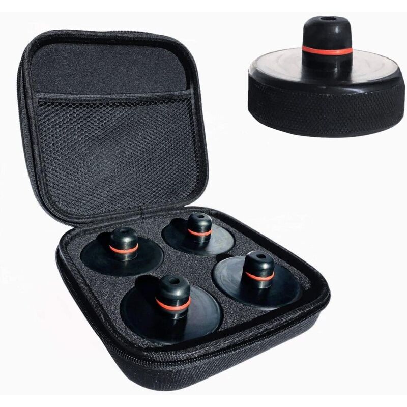 foto del prodotto dpzo supporto di sollevamento per tesla model 3 s x y, 4 supporti con custodia, accessori per veicoli tesla