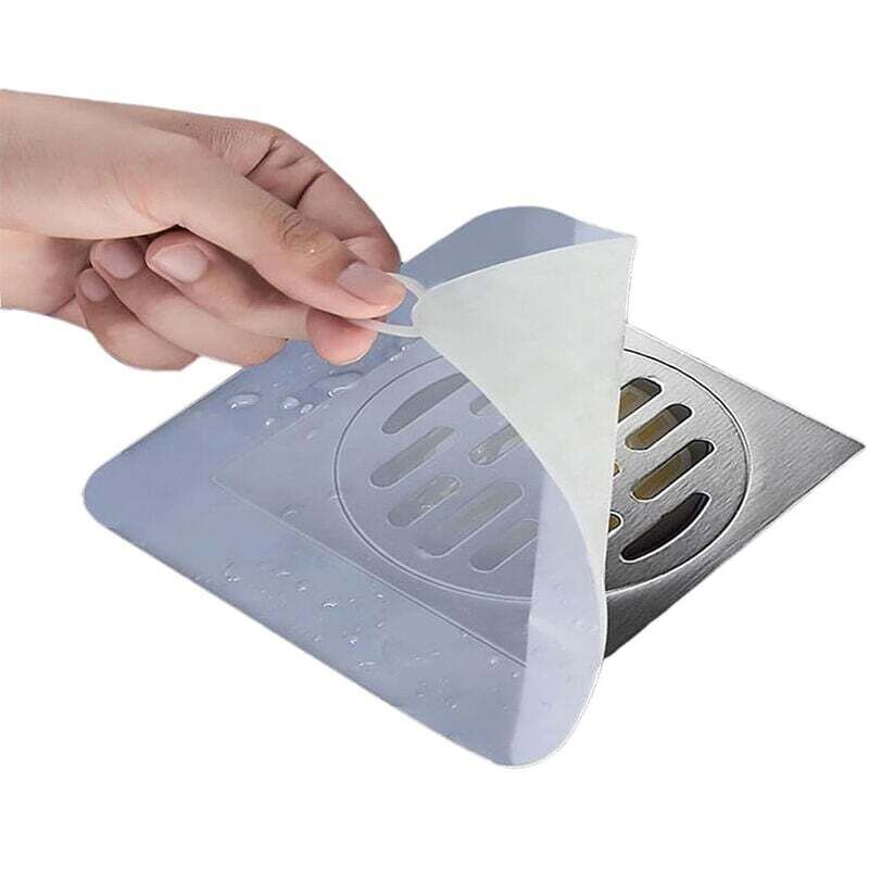 foto del prodotto dpzo tappetino antiodore in silicone per scarico a pavimento, tappi di scarico in gel di silice, copertura deodorante antiodore, guarnizione per