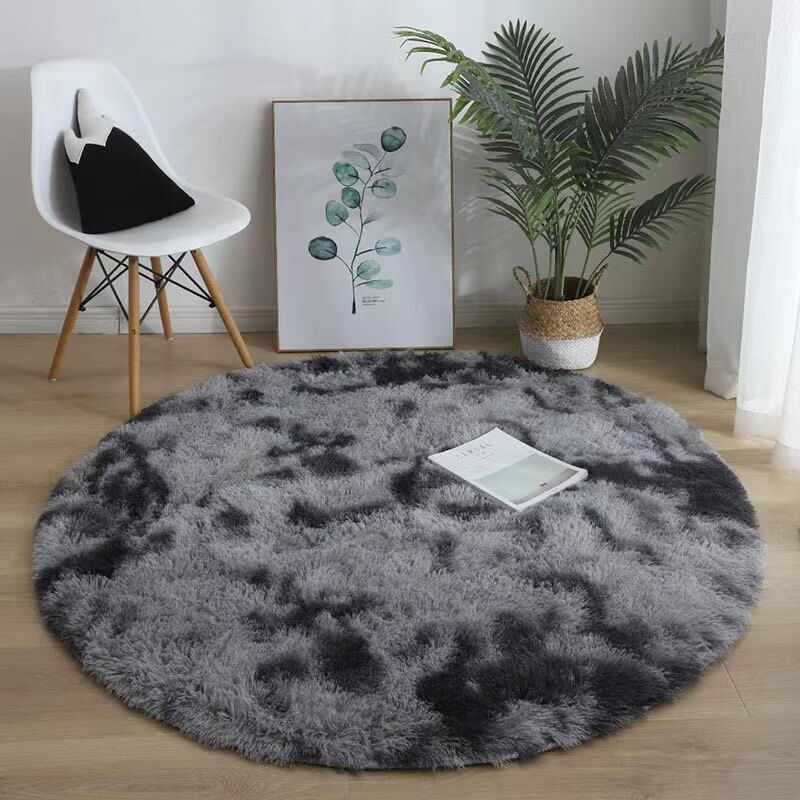 foto del prodotto dpzo tappeto rotondo shaggy, 120 cm x 120 cm, moderno, per soggiorno, camera da letto, sala da pranzo o cameretta dei bambini, comodo tappetino