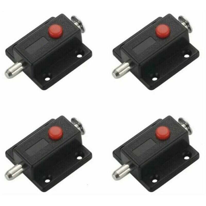 foto del prodotto dpzo targette lock, chiusura di sicurezza automatica con pulsante a molla per armadi, serrature per porte interne ed esterne, finestre, armadi,