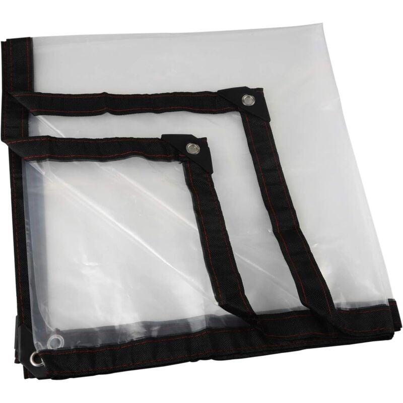 foto del prodotto dpzo telone trasparente, telo impermeabile trasparente per giardino, pellicola antigelo, antipioggia, pellicola isolante, copertura in plastica pe