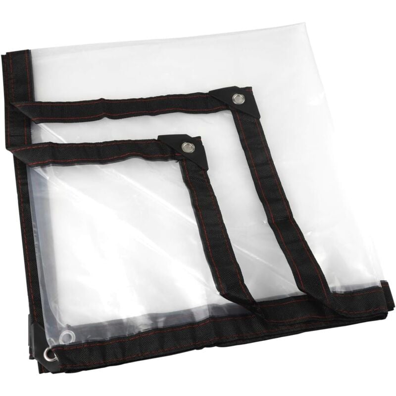 foto del prodotto dpzo telone trasparente, telo impermeabile trasparente per giardino, pellicola antigelo, antipioggia, pellicola isolante, copertura in plastica pe