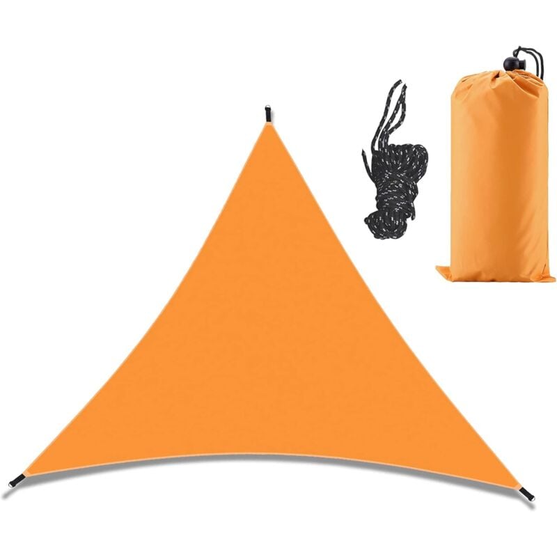 foto del prodotto dpzo tenda da sole triangolare impermeabile 3x3x3m, protezione solare e antivento per giardino e terrazza