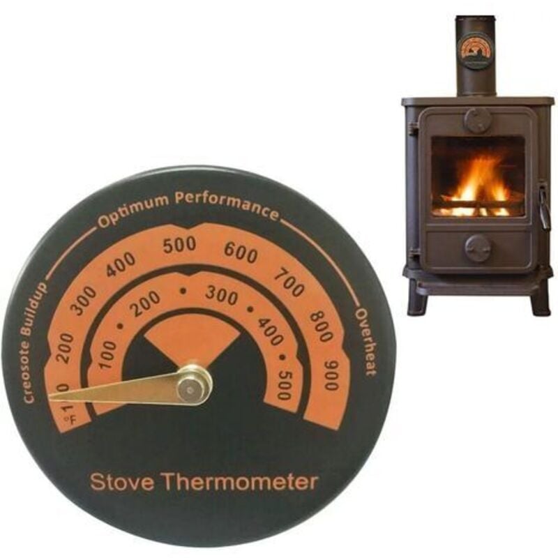 foto del prodotto dpzo termometro magnetico per stufa, termometro per tubi di stufa a legna, termometro per casa, termometro per tubi di camino, termometro per forno