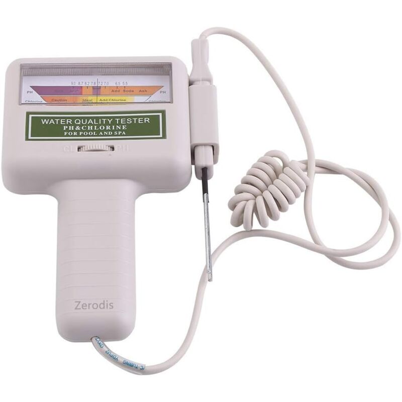 foto del prodotto dpzo tester della qualit dell acqua, misuratore di ph portatile 2 in 1, analizzatore digitale per piscina, spa e acquario