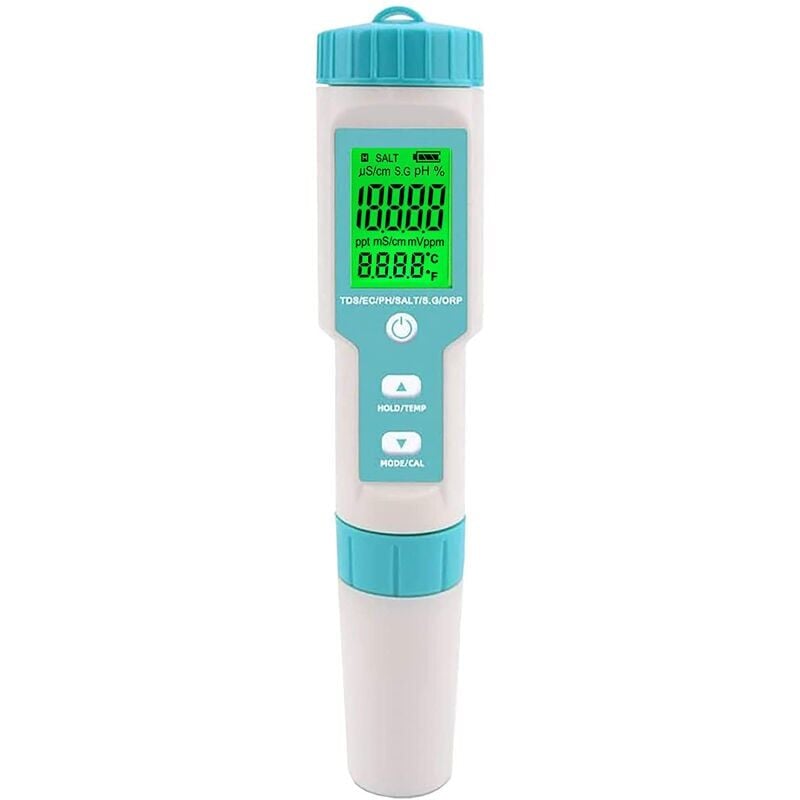 foto del prodotto dpzo tester di salinit per piscine, misuratore digitale di ph e salinit 5 in 1 per piscine e spa