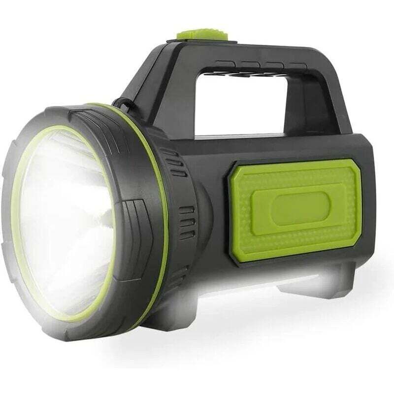 foto del prodotto dpzo torcia led ultra potente ricaricabile tramite usb, 135000 lumen, 6000 mah, con luce laterale, torcia impermeabile ad alta potenza per